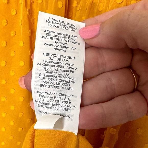 Womens J Crew Tiered Dress Long Sleeve Midi in Swiss Dot Item AG545 Boho Gold - Picture 8 of 9